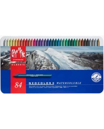 Акварелни пастели Caran d'Ache Neocolor II - 84 цвята - 1