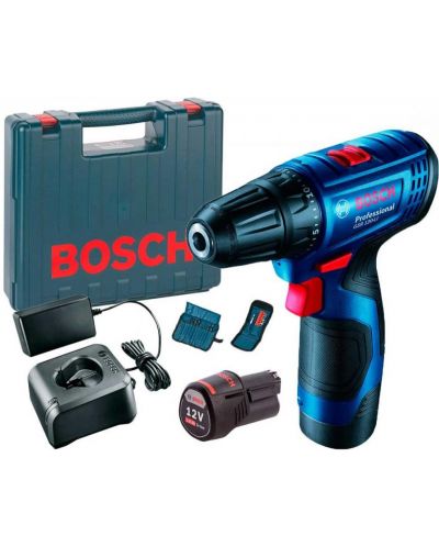 Акумулаторен винтоверт Bosch - Professional GSR 120-LI, 23 броя консумативи - 1