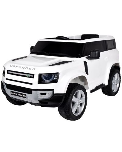 Акумулаторен джип Ocie - Land Rover Defender, бял - 1
