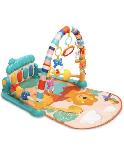 Активна гимнастика Caretero Toyz - Zoo Mat Turquise - 1