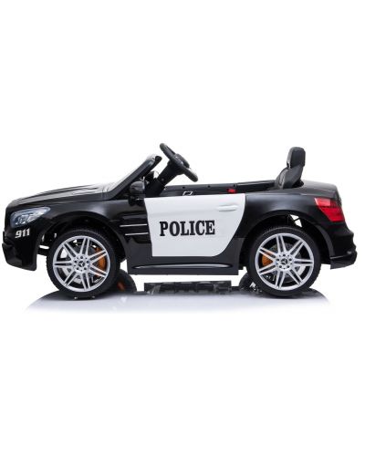 Акумулаторна кола KikkaBoo - Licensed Mercedes Benz SL500 Police, черна - 6