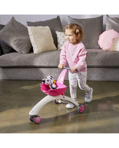 Активно-двигателна играчка 5 в 1 Tiny Love - Walk Behind & Ride-on, розова - 5