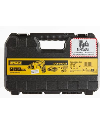 Акумулаторна отвертка DeWALT - DCF680G2, 7.2V, 4Nm, с 2 батерии и зарядно - 7