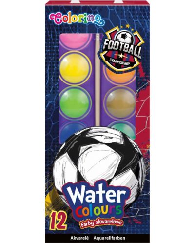 Акварелни бои Colorino - Football, 12 цвята - 1