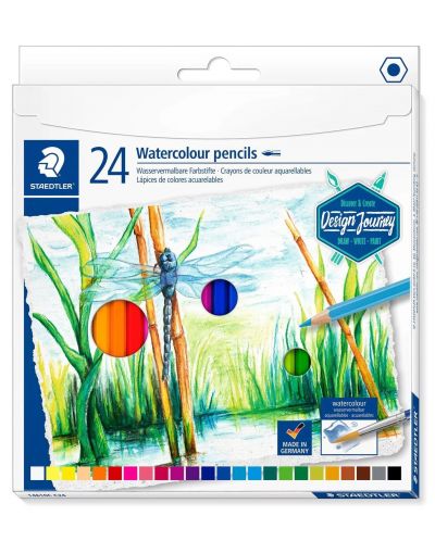 Акварелни моливи Staedtler Design Journey - 24 цвята - 1