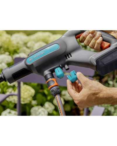 Акумулаторна водоструйка Gardena - AquaClean 24/18V P4A Premium Set, 18V, 2.5Ah, с батерия, зарядно и аксесоари - 9