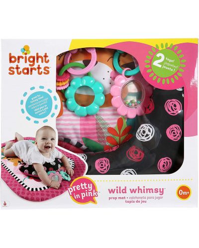 Активно килимче за игра Bright Starts - Wild and Whimsy, розово - 5