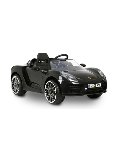 Акумулаторна кола KikkaBoo Porsche 918 Spyder Hybr Superc - Черен, 6V, с радиоуправление