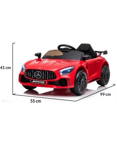 Акумулаторна кола Moni Toys - Mercedes AMG GTR, червенa - 10