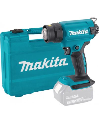 Акумулаторен пистолет за горещ въздух Makita - DHG180ZK, 18V - LXT, 200 l/min - 1