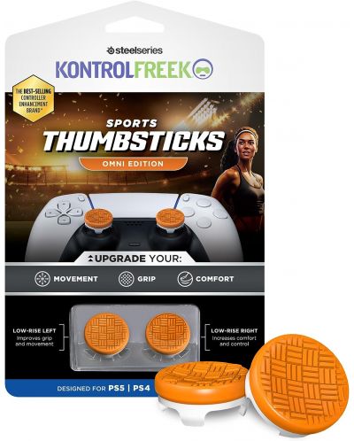Аксесоар KontrolFreek - Performance Thumbsticks Omni, оранжев (PS4/PS5) - 1