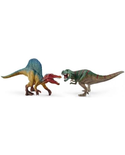 Фигурка Schleich от серията Динозаври - Комплект Спинозавър и Т-рекс – малки - 1