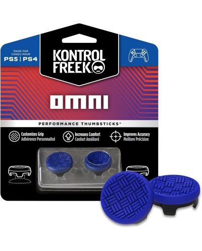Аксесоар KontrolFreek - Performance Thumbsticks Omni, син (PS4/PS5) - 1