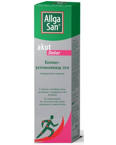 Akut Dolor Болкоуспокояващ гел, 100 ml, Allga San - 2