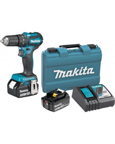 Акумулаторен ударен винтоверт Makita - DHP483RFE, 18V - LXT, 1.5-13 mm, 2xBL1830 - 1