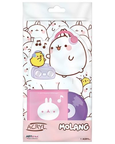 Акрилна фигура ABYstyle Animation: Molang - Music fan Molang - 2