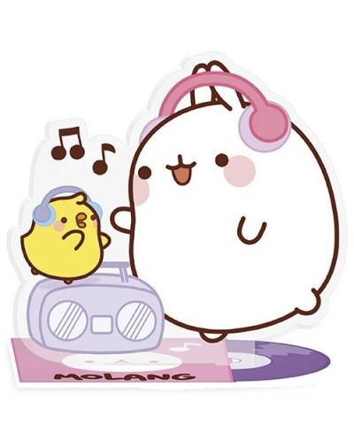 Акрилна фигура ABYstyle Animation: Molang - Music fan Molang - 1