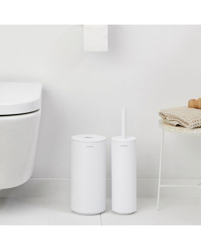 Аксесоари за тоалетна Brabantia - MindSet, бял, 3 части - 2