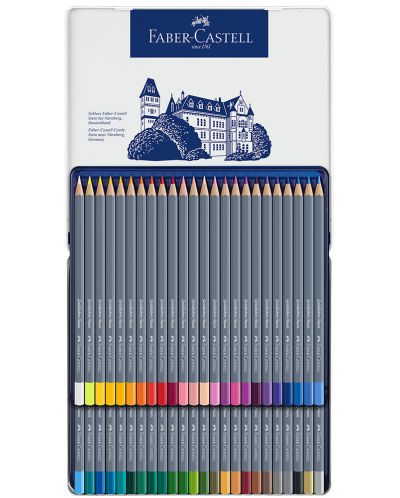 Акварелни моливи Faber-Castell Goldfaber Aqua - 48 цвята, в метална кутия - 2