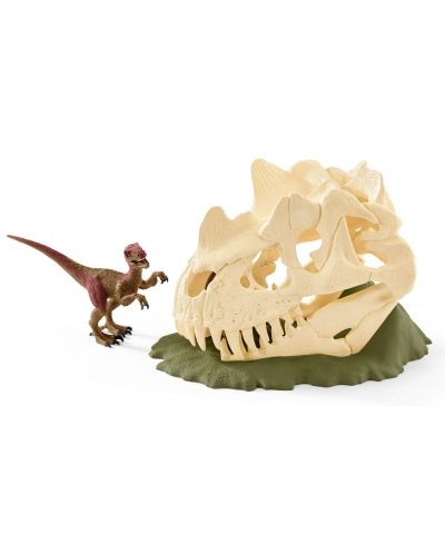 Фигурка Schleich от серията Динозаври - Гигантски динозавърски череп с велосираптор - 2