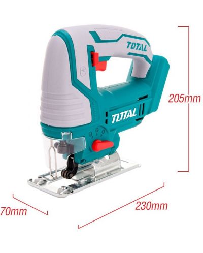 Акумулаторен прободен трион-зеге TOTAL - Industrial, 20V, без батерия - 3