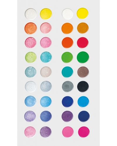 Акварелни бои Mitama - 36 цвята, измиващи се - 2