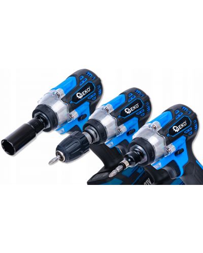 Акумулаторен безчетков гайковерт Geko - G80669, 21V, 350 Nm, 2x3