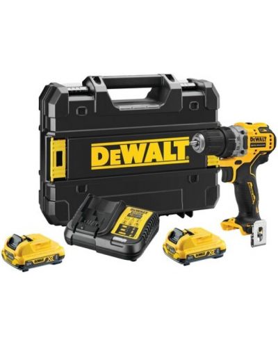 Акумулаторен винтоверт DeWALT - DCD701D2-QW, 12V, 2x2.0 Ah - 1