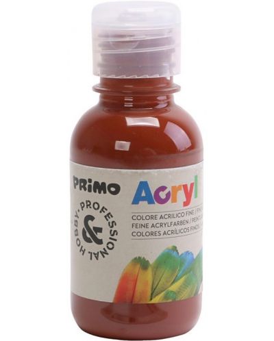Акрилна боя Primo H&P - Сиена печена, 125 ml, в бутилка - 1