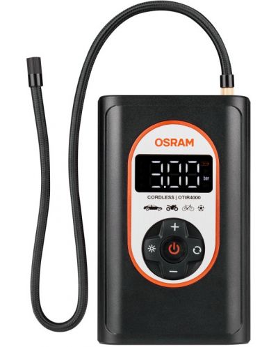 Акумулаторен дигитален компресор за гуми Osram - TYREinflate, OTIR4000, 90/120W - 2