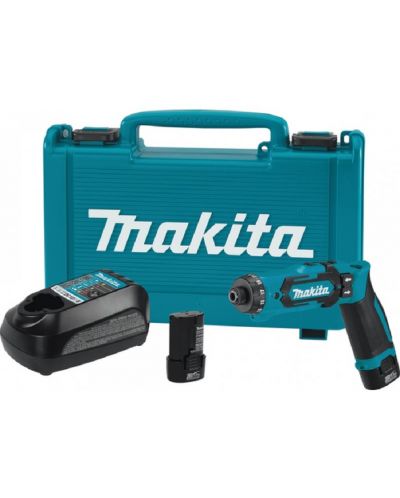 Акумулаторен винтоверт Makita - DF012DSE, 7.2V, 1.5 Ah, 2xBL0715 - 1