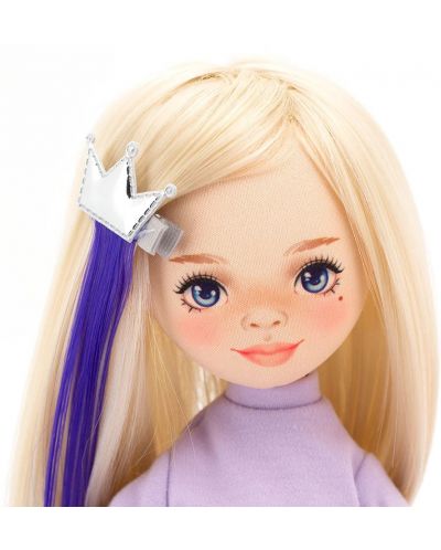 Аксесоари за кукла Orange Toys Sweet Sisters - Розови обувки, чанта и лилав кичур - 3