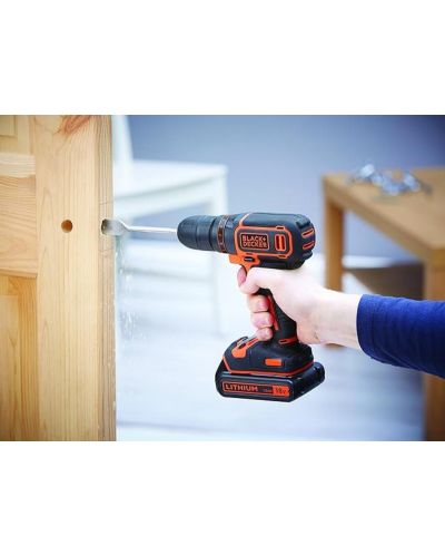 Акумулаторен винтоверт Black & Decker - BDCDC18, 18V, 30 Nm, с батерия и зарядно - 4