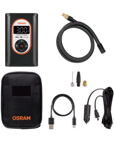Акумулаторен дигитален компресор за гуми Osram - TYREinflate, OTIR4000, 90/120W - 5