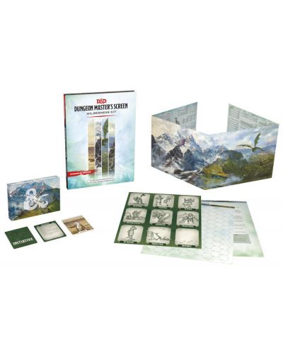 Аксесоар за ролева игра Dungeons & Dragons - Dungeon Master's Screen Wilderness Kit - 1