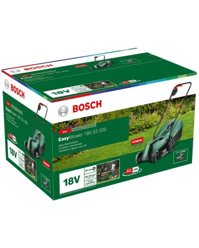 Акумулаторна косачка Bosch - Easy Mower, 18V-32-200, с батерия 4.0 Ah - 5