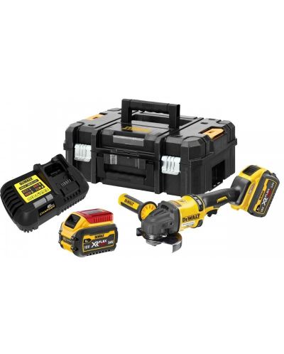 Акумулаторен ъглошлайф DeWALT - DCG418T2-QW, 54V, M14, 2 x 6.0 Ah - 1