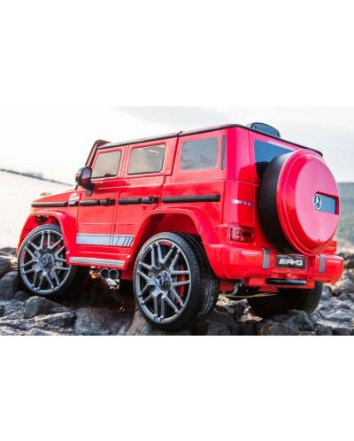 Акумулаторна кола Chipolino - Mercedes G63 AMG, червена - 5