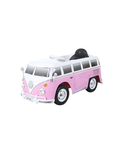 Акумулаторна кола KikkaBoo VW Bus T2 - Розов, 6V, с радиоуправление