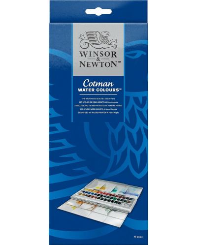 Акварелни бои Winsor & Newton Cotman - 45 цвята - 1