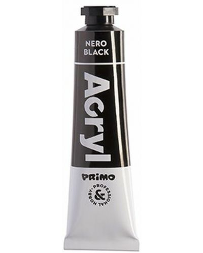 Акрилна боя Primo H&P - Черна, 18 ml, в тубичка - 1