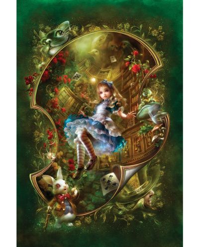 Пъзел в кутия-книга Master Pieces от 1000 части - Алиса в Страната на чудесата - 2