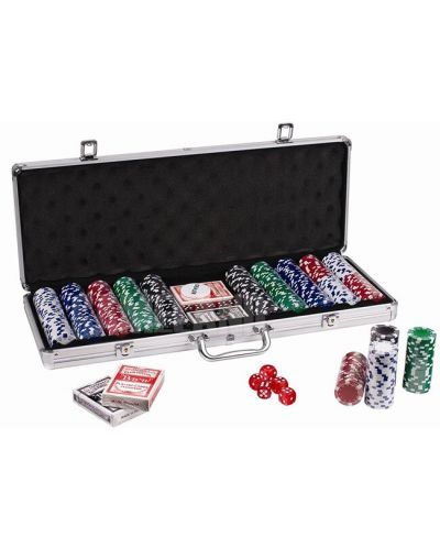 Алуминиево куфарче Foxy Trade, с 500 покер чипа - 2