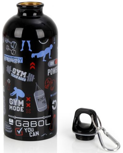 Алуминиева бутилка за вода Gabol Training  - 600 ml - 2