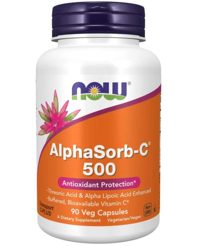AlphaSorb-C, 500 mg, 90 капсули, Now - 1