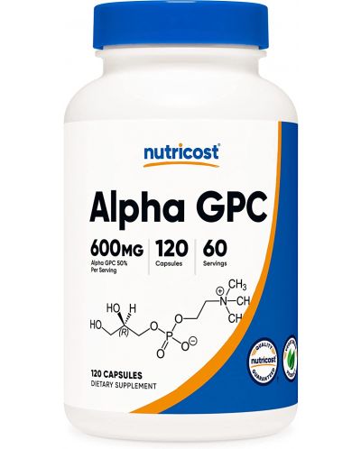 Alpha GPC, 120 капсули, Nutricost - 1
