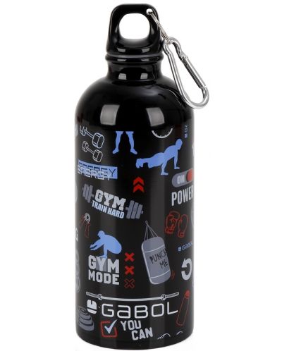 Алуминиева бутилка за вода Gabol Training  - 600 ml - 1