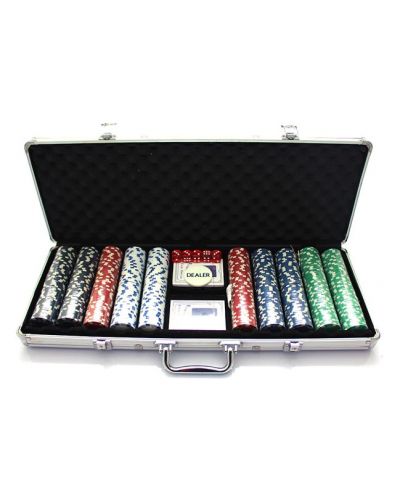Алуминиево куфарче Foxy Trade, с 500 покер чипа - 1
