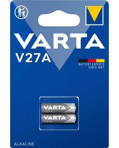 Алкална батерия VARTA - V27A, 12V, 2 бр.  - 1