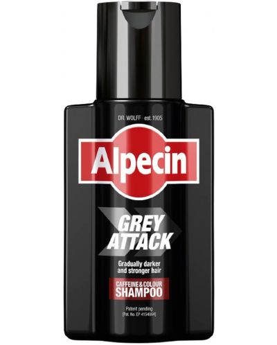 Alpecin Кофеинов оцветяващ шампоан Grey Attack, 200 ml - 1